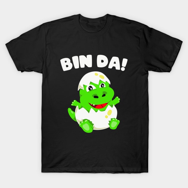 Bin da süßer Dino Geburt Baby Geschenke T-Shirt by Foxxy Merch